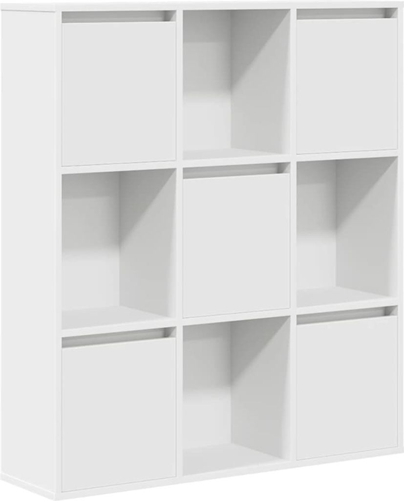 vidaXL Bibliothèque blanche 89x24x101,5 cm Bois composite Image du produit 