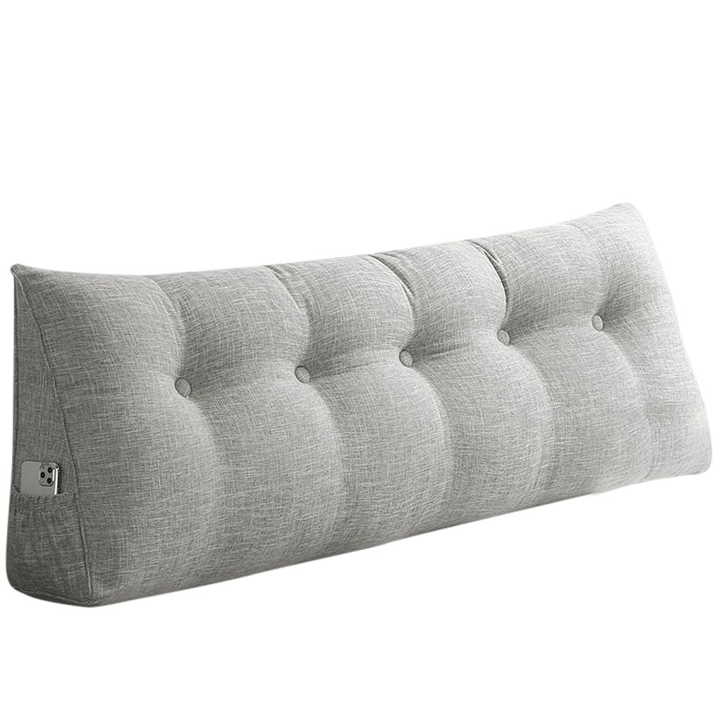 Rückenkissen Bett 160cm, Leinen Rückenlehne Kissen, Produktbild 