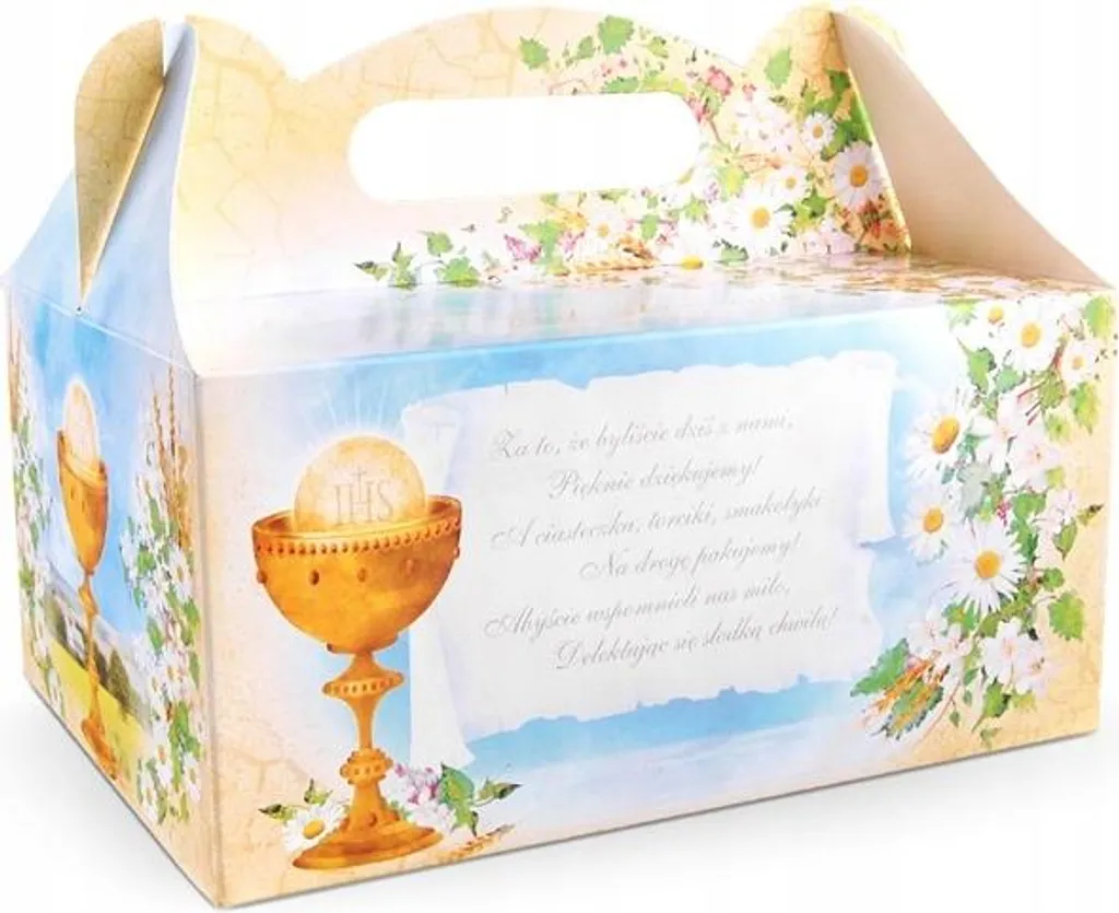 Scatola per Torta Fai da Te Comunione 1 pz - Kit Confezione Regalo - 1