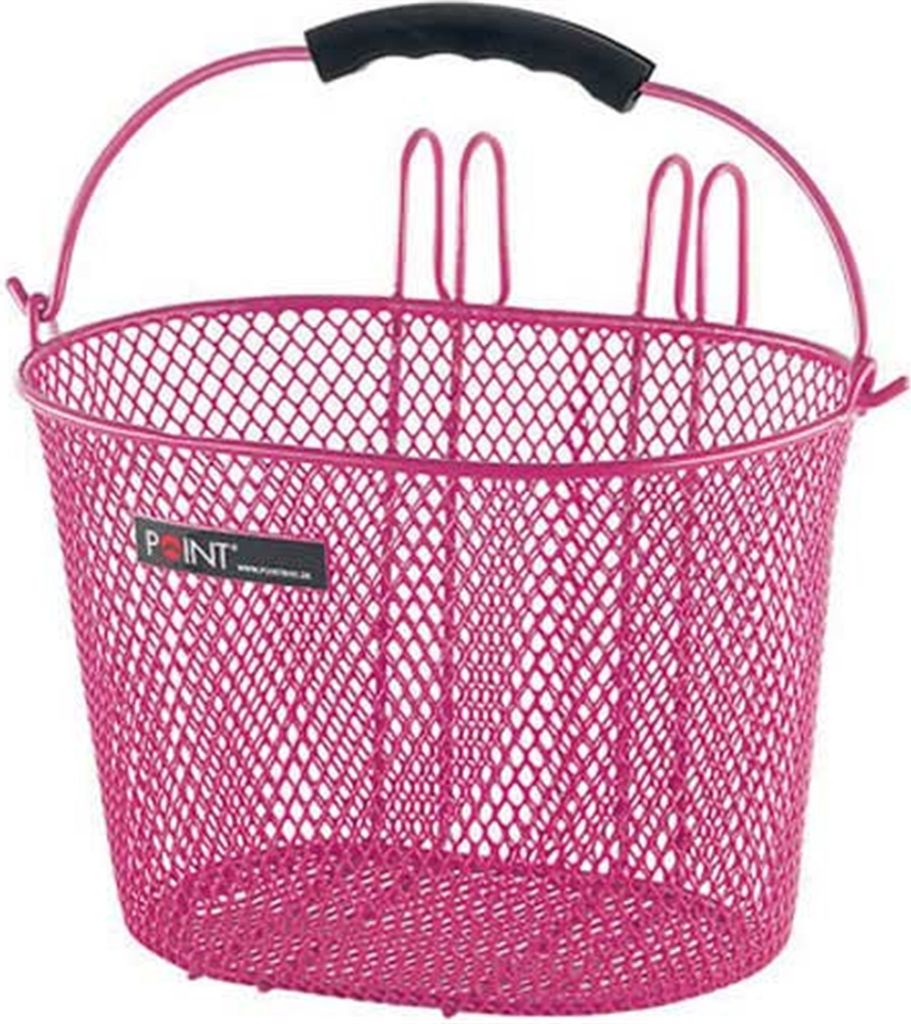 Point Kinderfahrradkorb rosa 23x16x13 cm Produktbild 