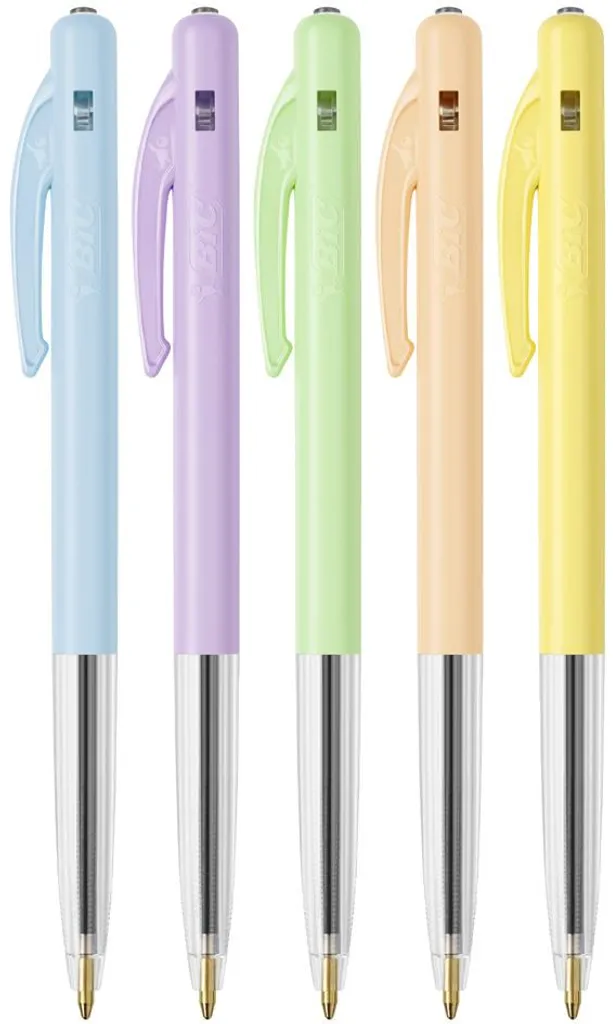 BIC M10 Pastel Stylo à bille rétractable pointe moyenne - Boîte de 50 - 2