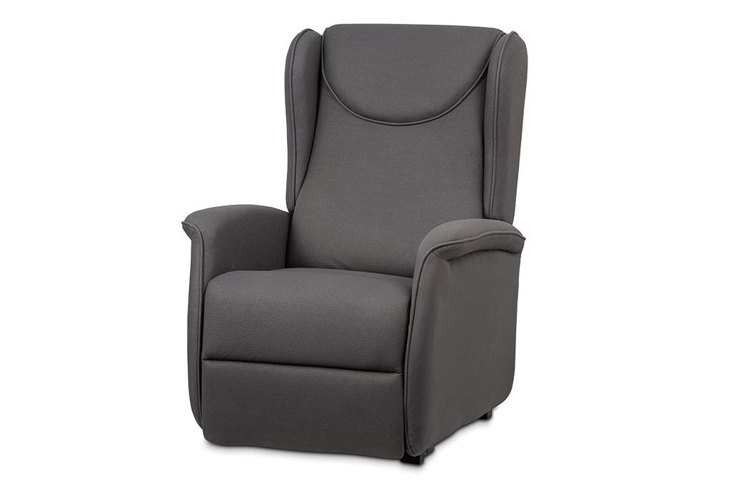 Fernsehsessel Autronic Fernsehsessel "Kissen" + elektrische Positionierung, 2 Motoren 230 V 29 V, Bezug Stoff grau (TV-1192 GRAY2)