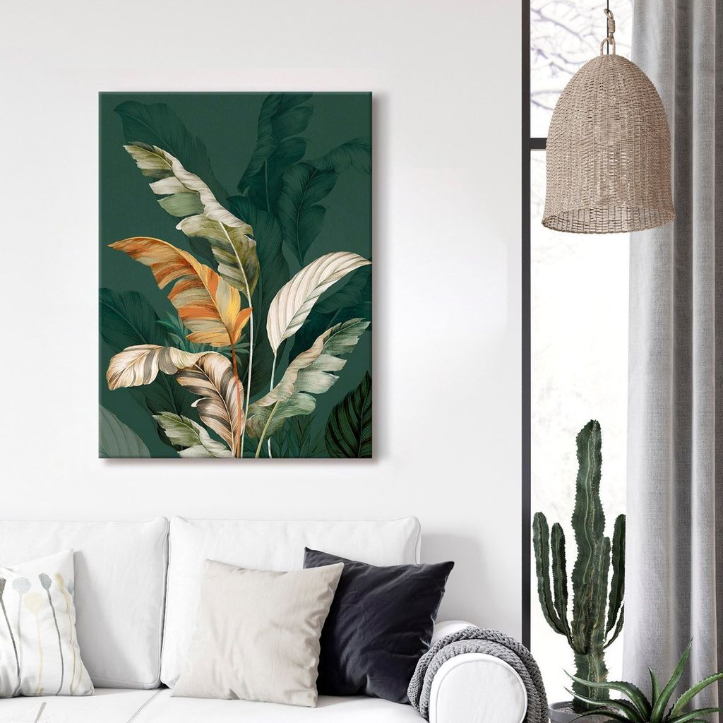 Bild Wandbild Leinwandbild STYLER BOTANIC Gemälde auf Leinwand 60x80 cm HOMLA