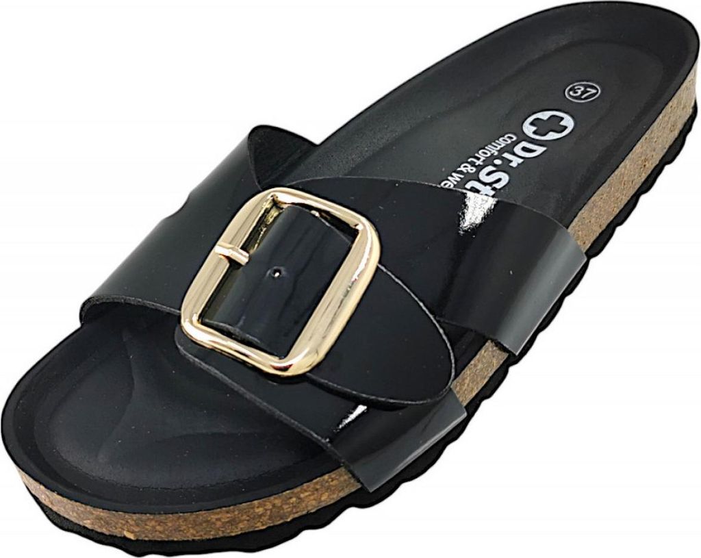 Dr. Stark Damenschuhe Hausschuhe Pantolette Schwarz Freizeit, Schuhgröße:37 EU