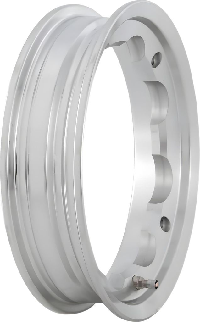 Felge Schlauchlos SIP Legal Aluminium poliert 2.10 Ø 10 Zoll KBA 50164 für Lambretta 125-200ccm
