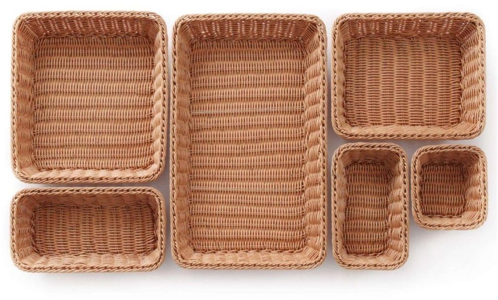 HENDI Brotkorb GN 1/6x65 mm braun PP