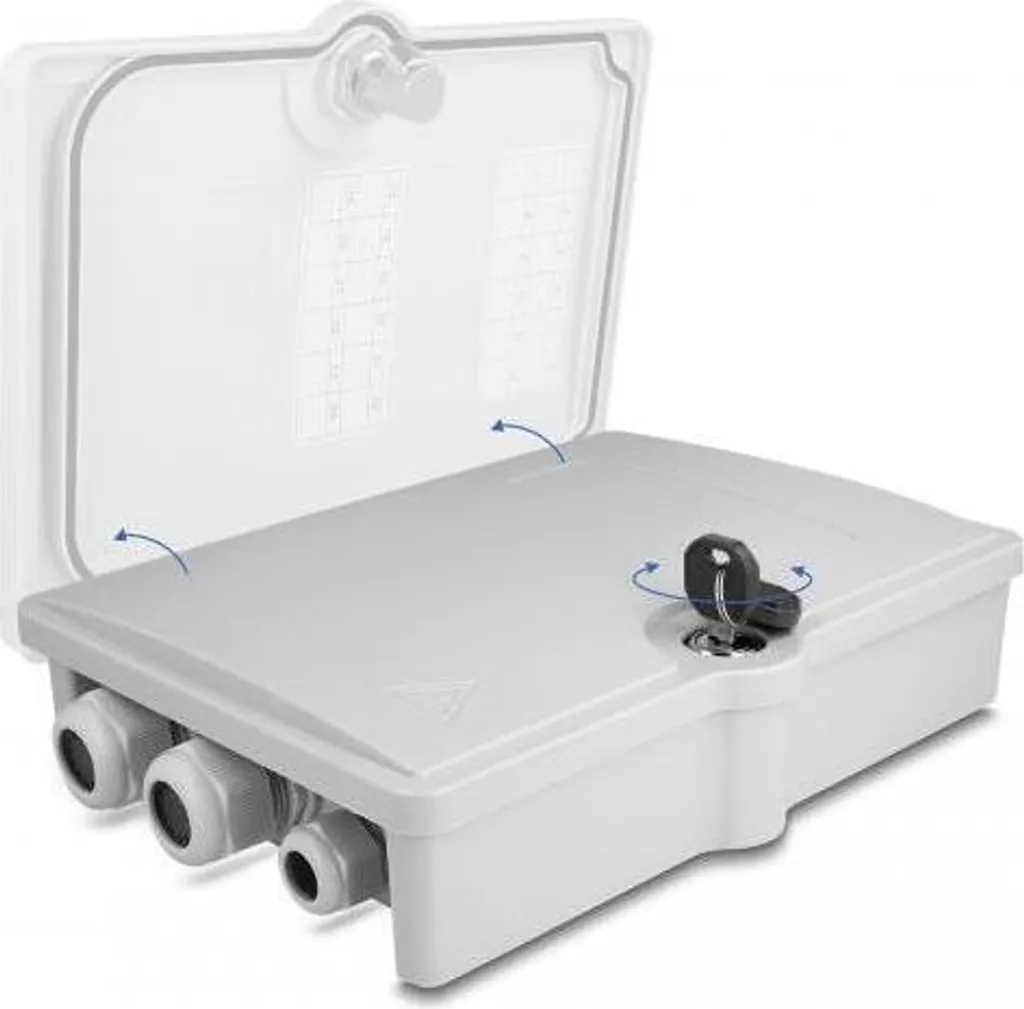 Boîtier de Distribution Fibre Optique 6 Ports IP55 pour Usage Externe