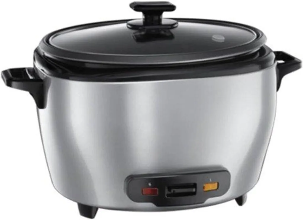 Cuiseur à riz électrique polyvalent 2-en-1 avec panier vapeur inox - 500W