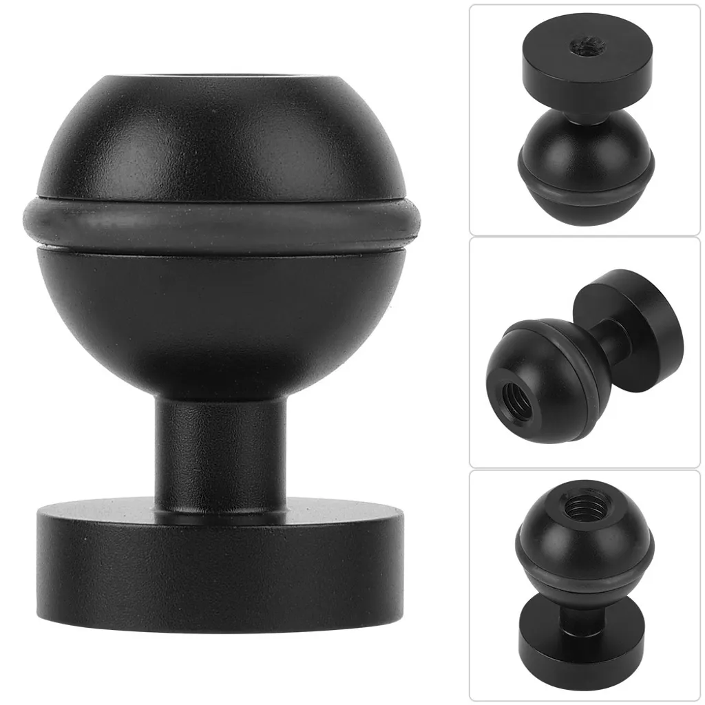 Adattatore Sfera 1" Alluminio per Diving Light e Action Camera 1/4" - 4
