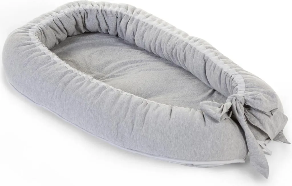 Nid d'éveil Bébé en Coton Jersey Gris - Réducteur de Lit Childhome