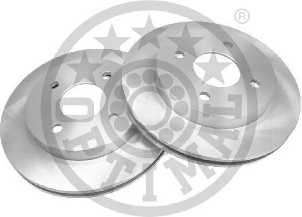 Paire de disques de frein arrière OPTIMAL BS-1600C - Acier Haute Qualité