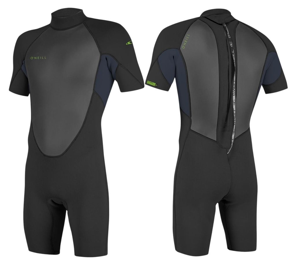 O'NEILL YOUTH REACTOR-2 2mm Back Zip Kinder Shorty Neoprenanzug Wetsuit Slate - Groesse: 12 (147-155)