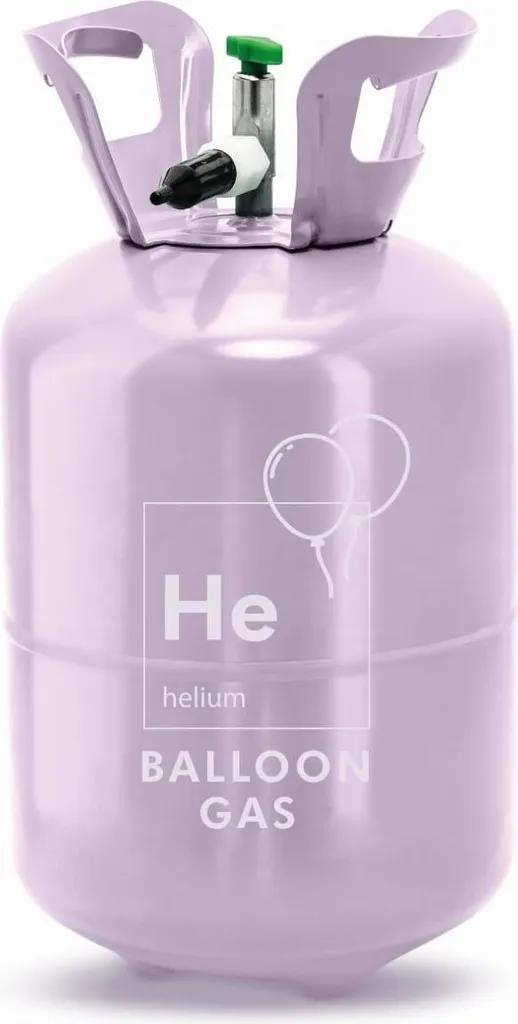 Réservoir hélium 30 ballons violet 75795 avec buse de gonflage pratique