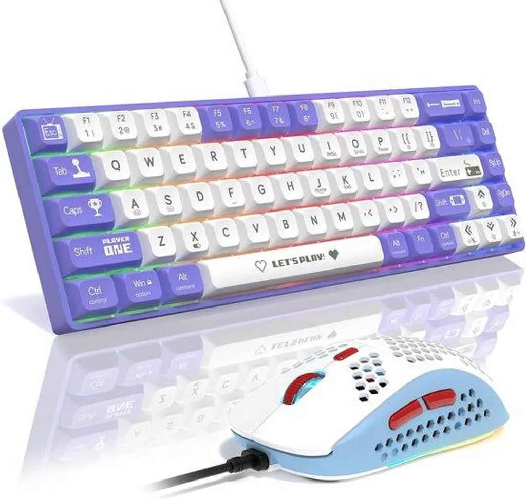 Clavier mécanique gamer RGB AZERTY G-PRO avec switchs rouges réactifs