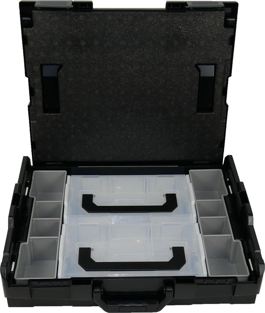 BS Systems L-Boxx 102 schwarz inkl. L-Boxx Mini Deckel transparent + Inset-Box-Set 2tlg