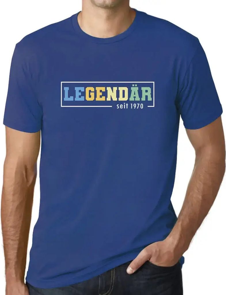 Herren Grafik T-Shirt Legendär Seit Öko-Verantwortlich Vintage Jahrgang Kurzarm Lustige Druck Geburtstag Geschenk Mann