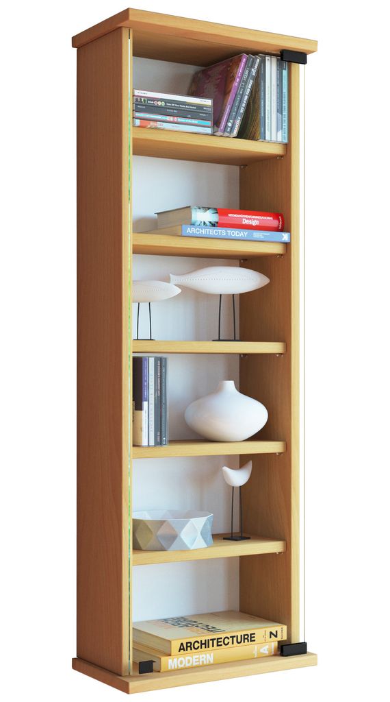 Scaffale da parete in legno CD DVD | Scaffale da appendere Immagine del prodotto 