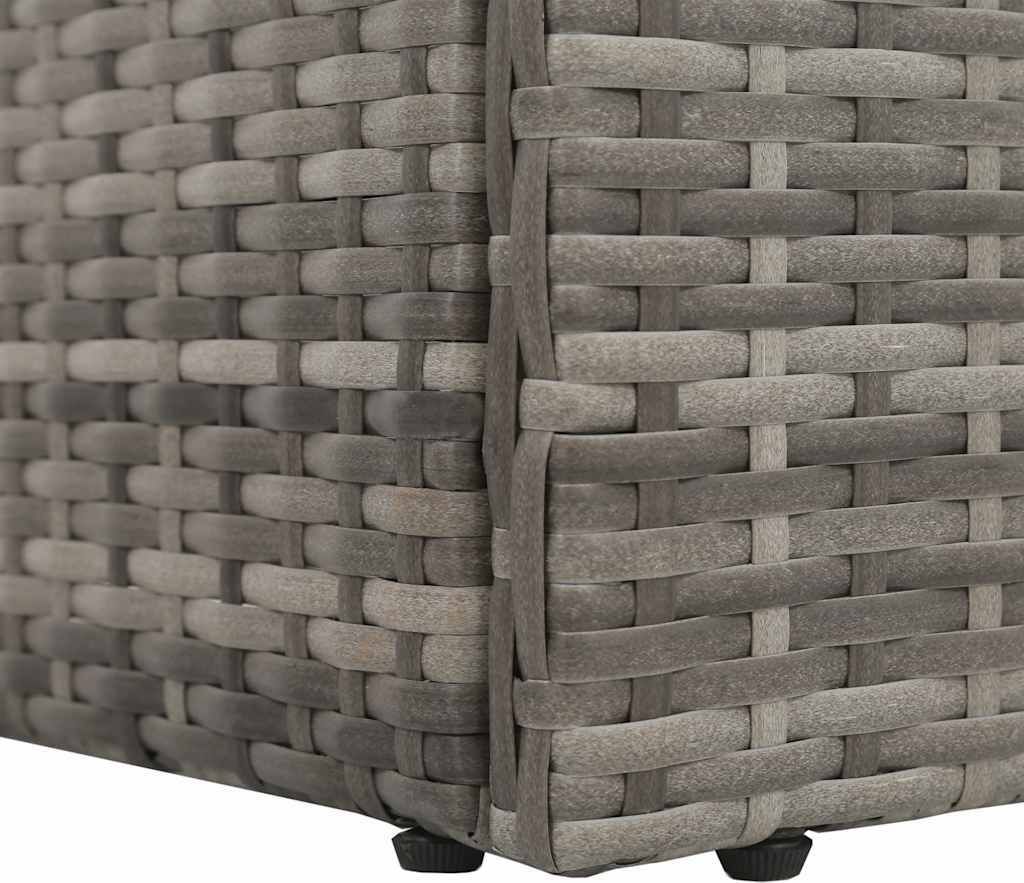 vidaXL Gartenbett Grau 195×60 cm Poly Rattan Produktbild 7