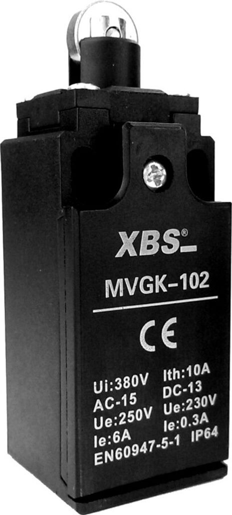 Endschalter 1NC/1NO Grenztaster Positionsschalter mit Rollendrucktaster MVGK-102 XBS