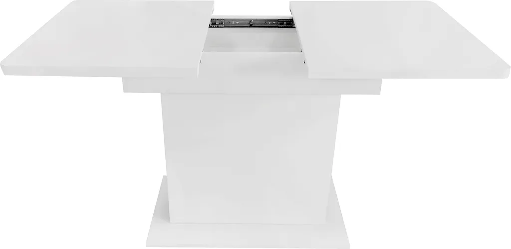 Table de salle à manger 130x70 cm extensible blanche idéale petits espaces - 6