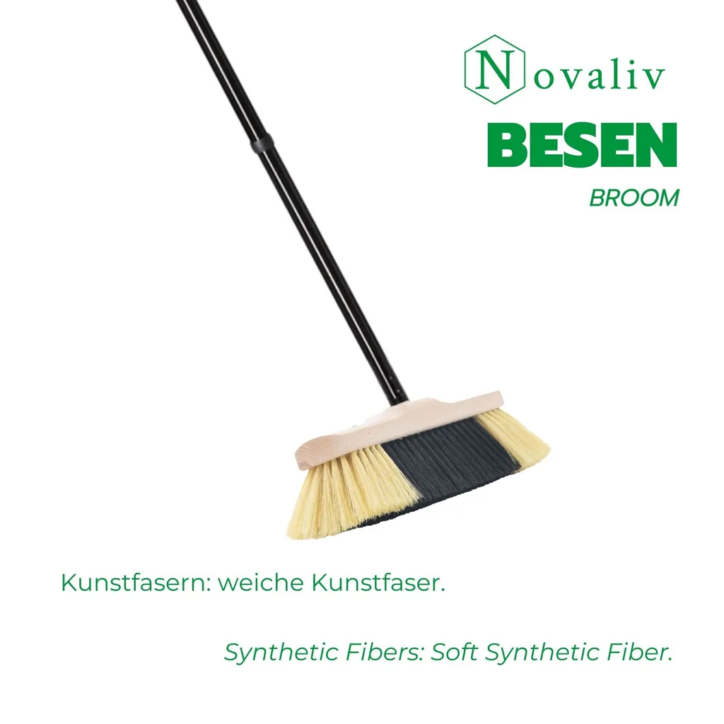 Novaliv Scopa Morbida da Interni: Set 2 Pezzi Legno e Setole Fitte - 7