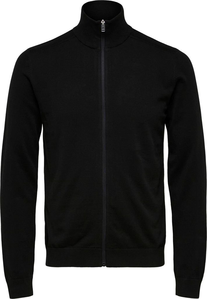 SELECTED HOMME Herren SELECTED Strickjacke Einfarbiger Cardigan Basic Zip Sweatshirt Größe: S