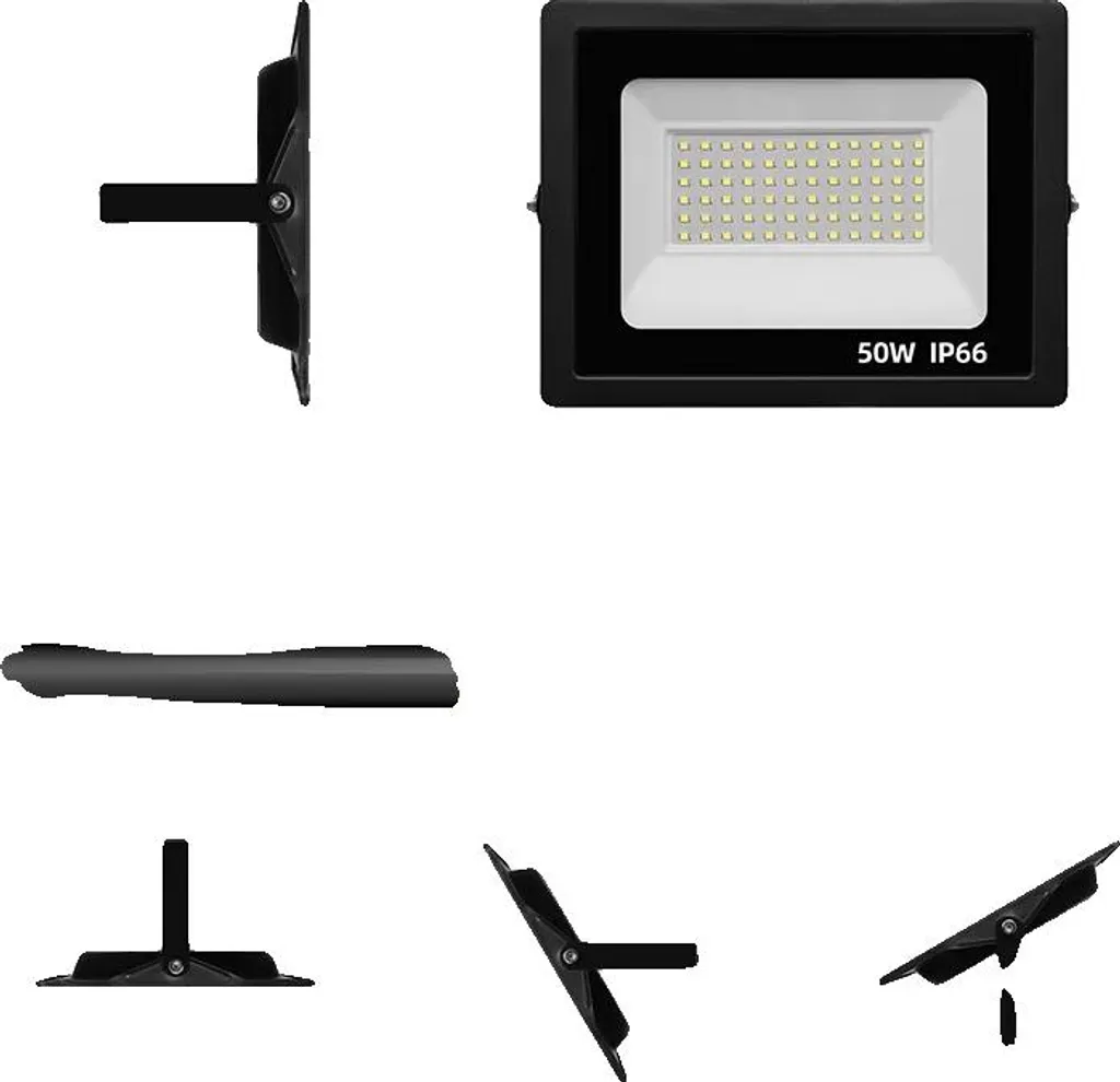 Projecteur LED 50W Anti-Gaspillage Énergétique 5000LM 3000K Durable