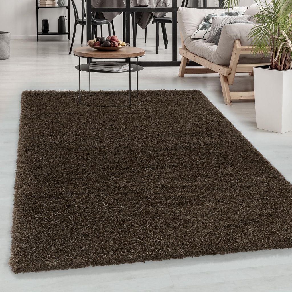 Carpetsale24 Teppich Shaggy Super Weich Einfarbig Hochflor Teppich für Wohnzimmer, Schlafzimmer Flauschig, Grösse: 140x200 cm