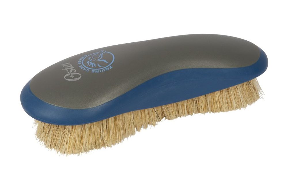 Oster Glanz- und Schmusebürste, Naturhaar, blau, 32741 Pferdebürste