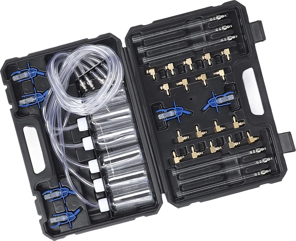 Kit test débit injecteur diesel common rail rampe commune 24 adaptateurs