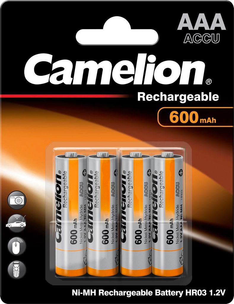 Camelion NH-AAA600-BP4, Dobíjecí baterie, AAA, Nikl-metal Obrázek produktu 