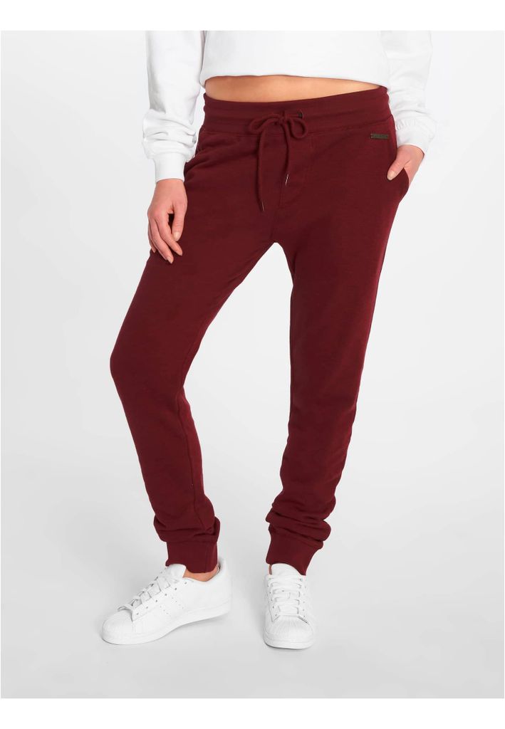 Just Rhyse - Damen POPPY Slim Fit Sweathose BURGUNDY XS