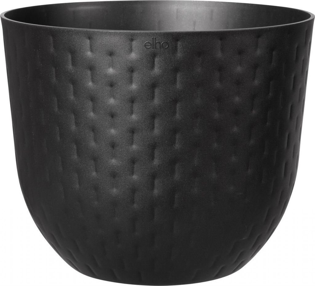 Elho Pflanztopf Fuente Grains Ø 29,4 x 24,3 cm onyx schwarz
