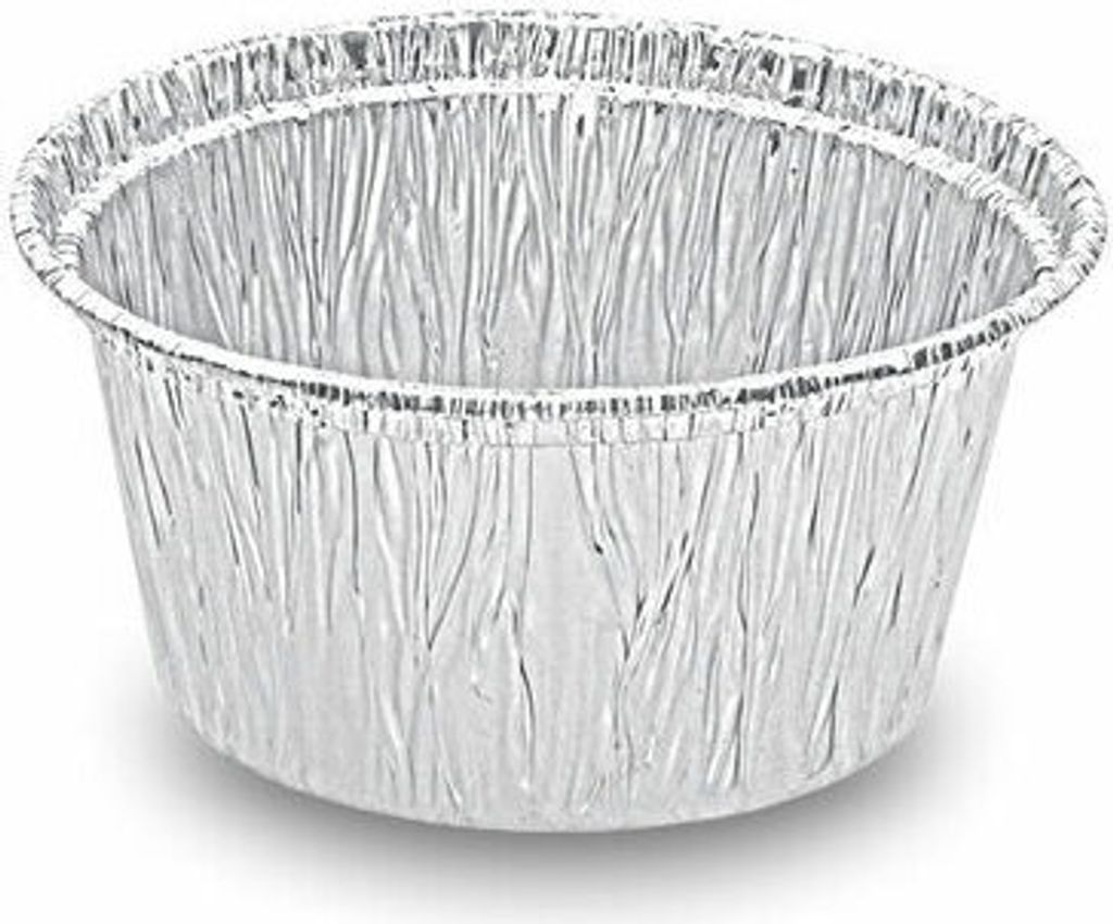 500x ALU Grill- Back- und Servierschale rund 110 ml 80x34mm