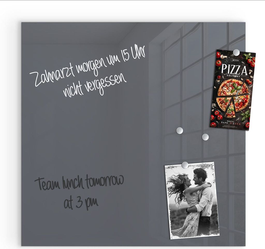 Magnettafel 50x50cm Pinnwand Whiteboard beschreibbar - Produktbild 