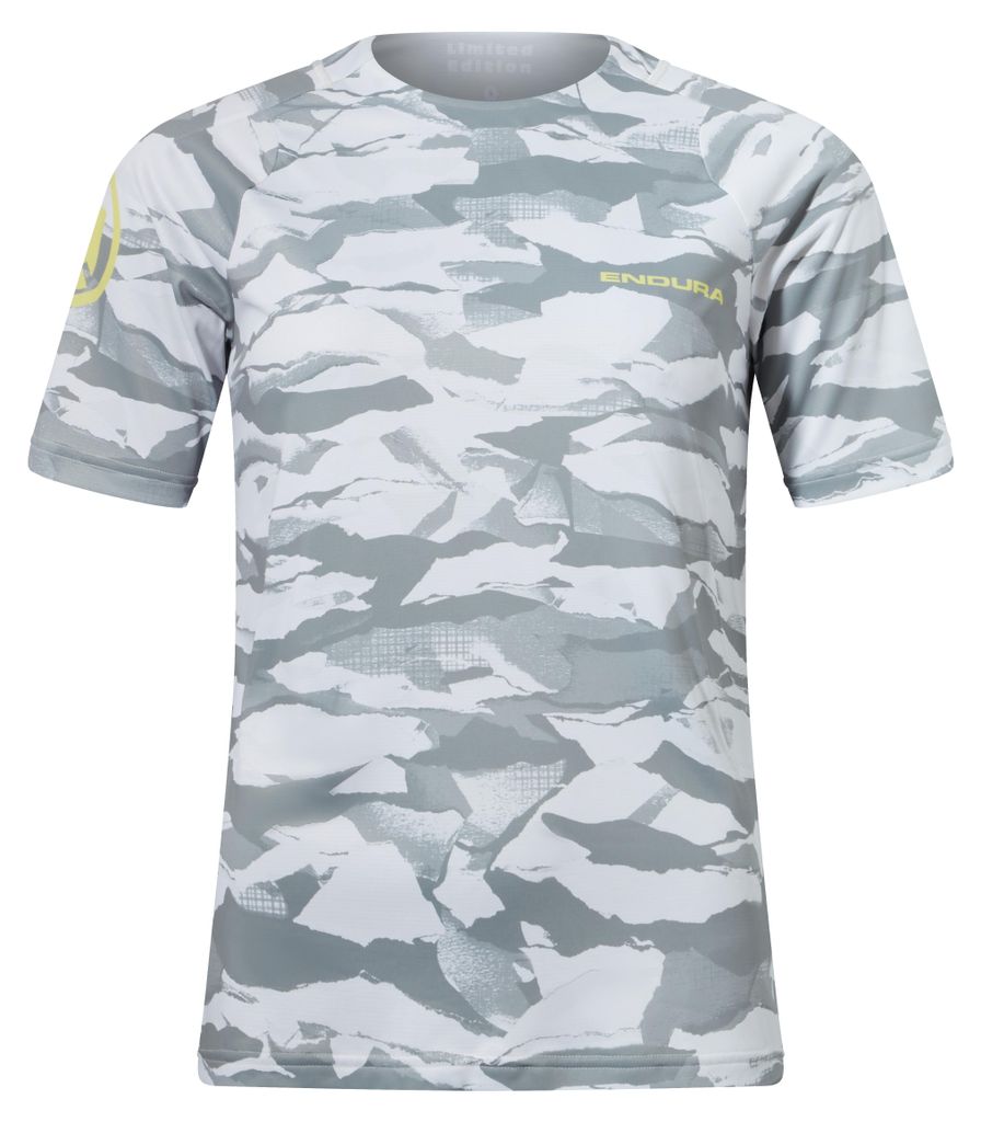 Endura Mountain Camo Women's Ltd Printed S/s Tee Haar Grau