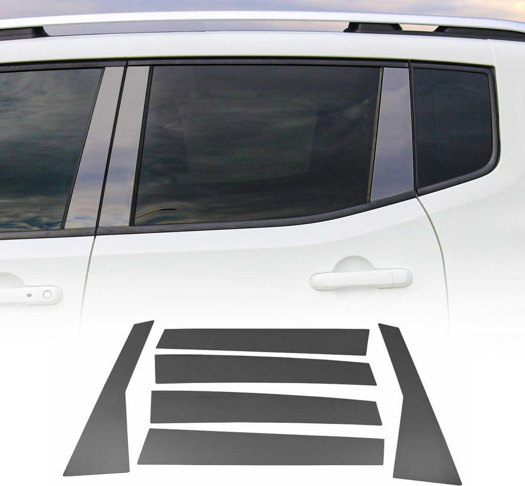 B-Säule Türsäulen Verkleidung für Honda CR-V 2012-2018 Edelstahl Dunkel 6tlg