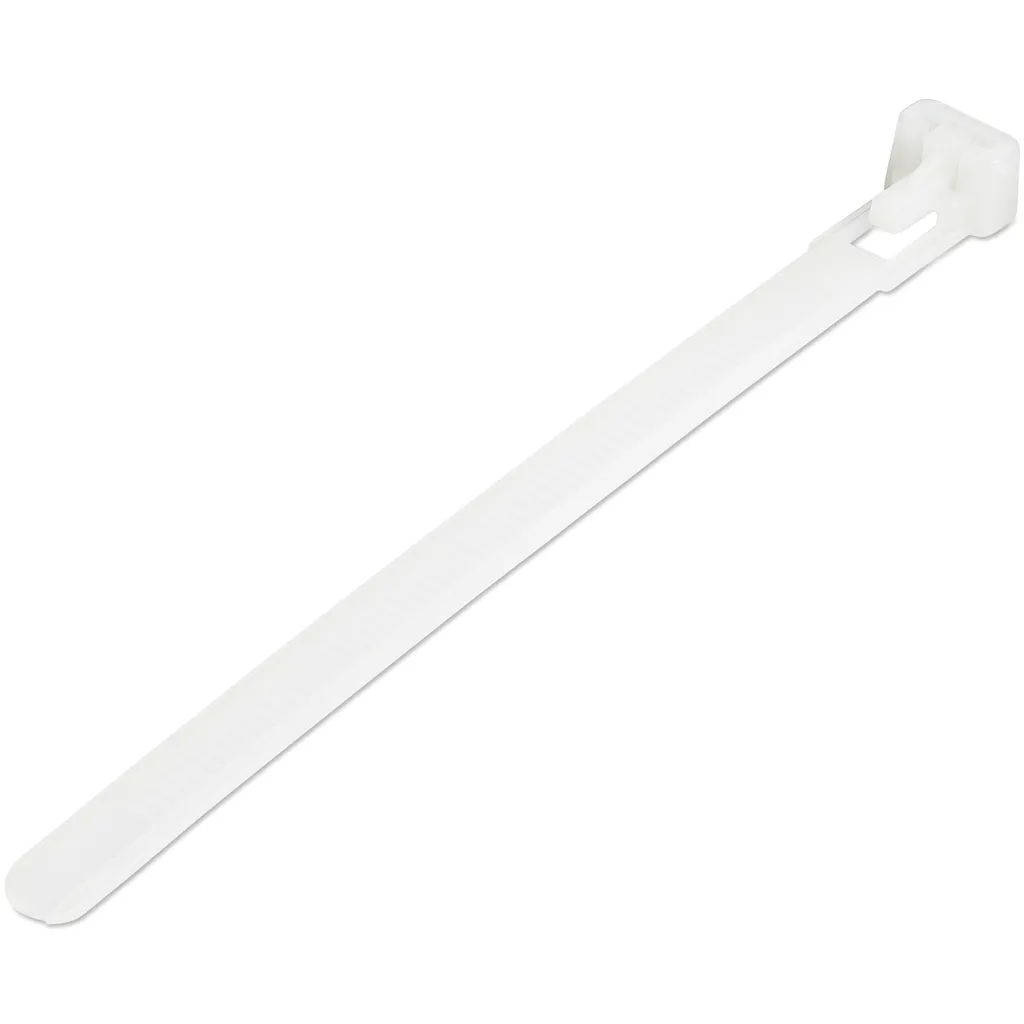 StarTech.com Reusable Cable Ties 12cm White | Gestione Cavi Pro