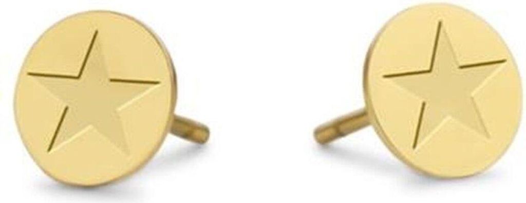 CO88 Collection Sense 8CE-70141 Stalen oorbellen - ster - 6mm - Goudkleurig