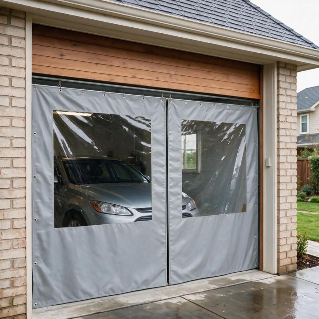 (2,4 x 3,6 m, couleur gris) Rideau de protection coupe-vent Image du produit 
