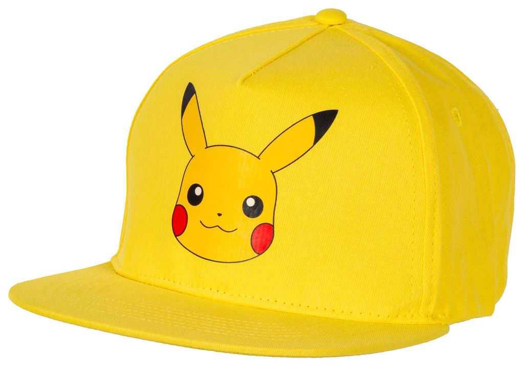 Pokémon Kappe Pikachu Gelb – Stylische Baseballcap für Kinder & Erwachsene, verstellbar, Original Pokémon Fanartikel, Geschenk für Gamer & Fans