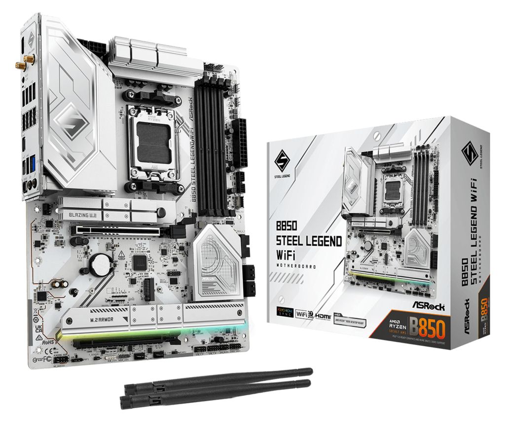 ASROCK Asrock B850 Steel Legend WiFi AMD B850 Socket AM5 Image du produit 