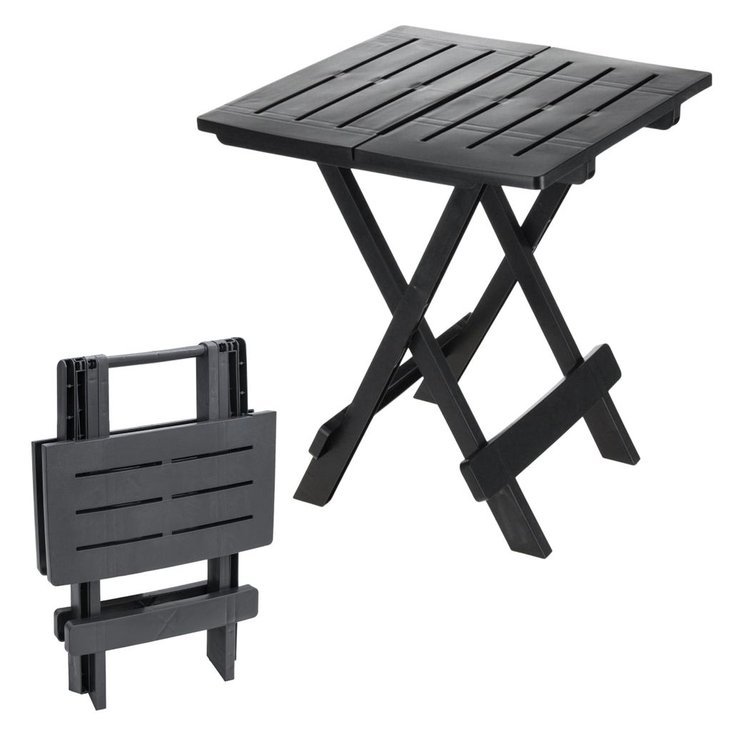 Kunststoff Klapptisch ADIGE 45 x 43 cm - anthrazit - Garten Produktbild 