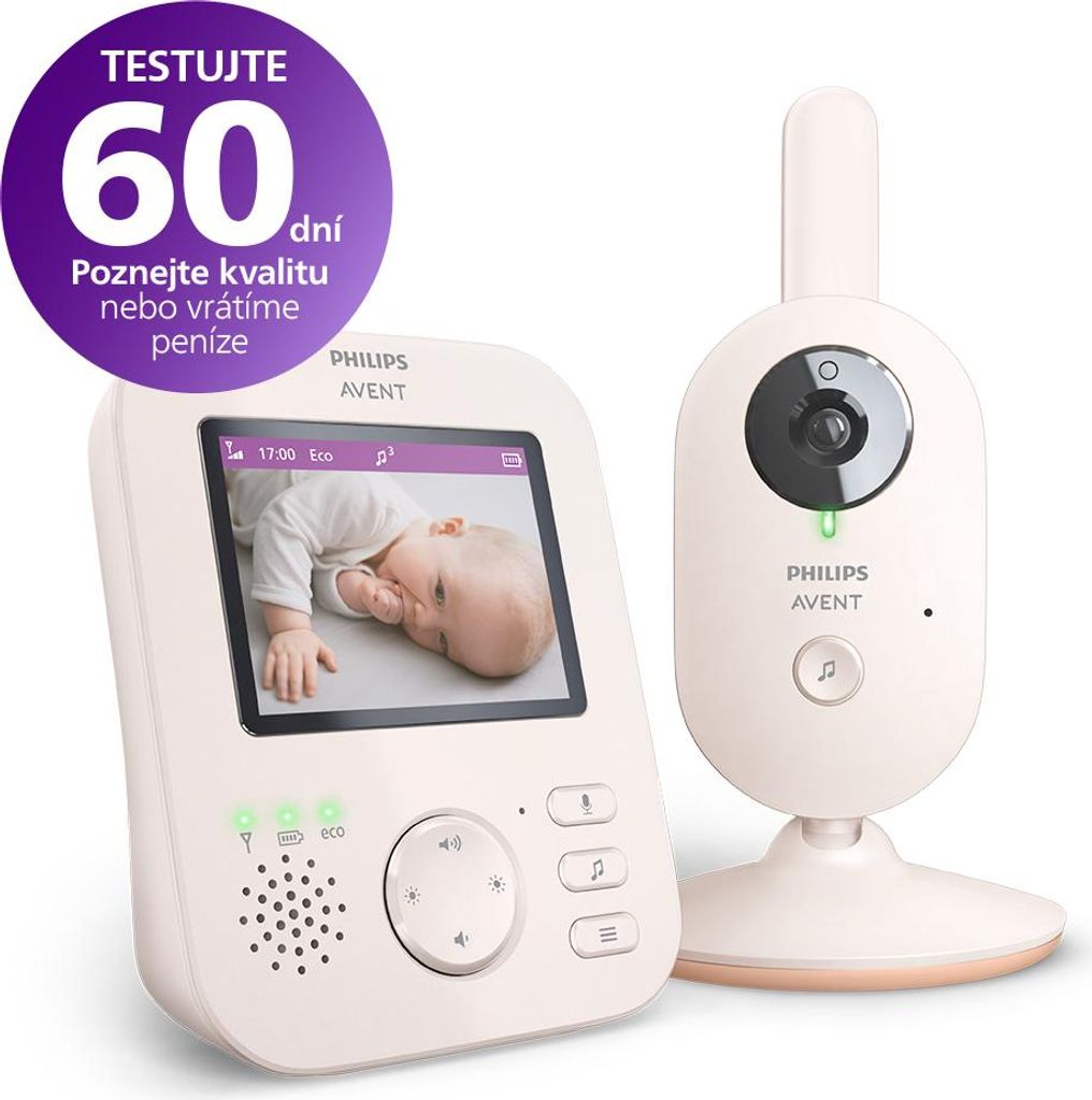 Chůvička Philips Avent SCD881 Video 2,8" noční světlo Obrázek produktu 