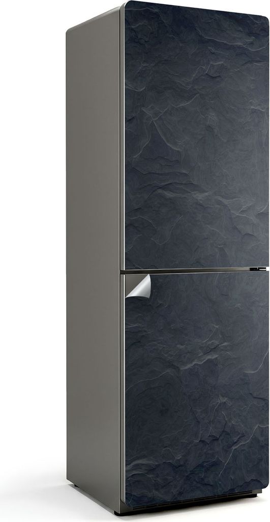 Steinstruktur mit Wellen – Kühlschrank Aufkleber – Klebefolie Kühlschrank – Kühlschrank Nachbildung – Kühlschrankfolie selbstklebend ...