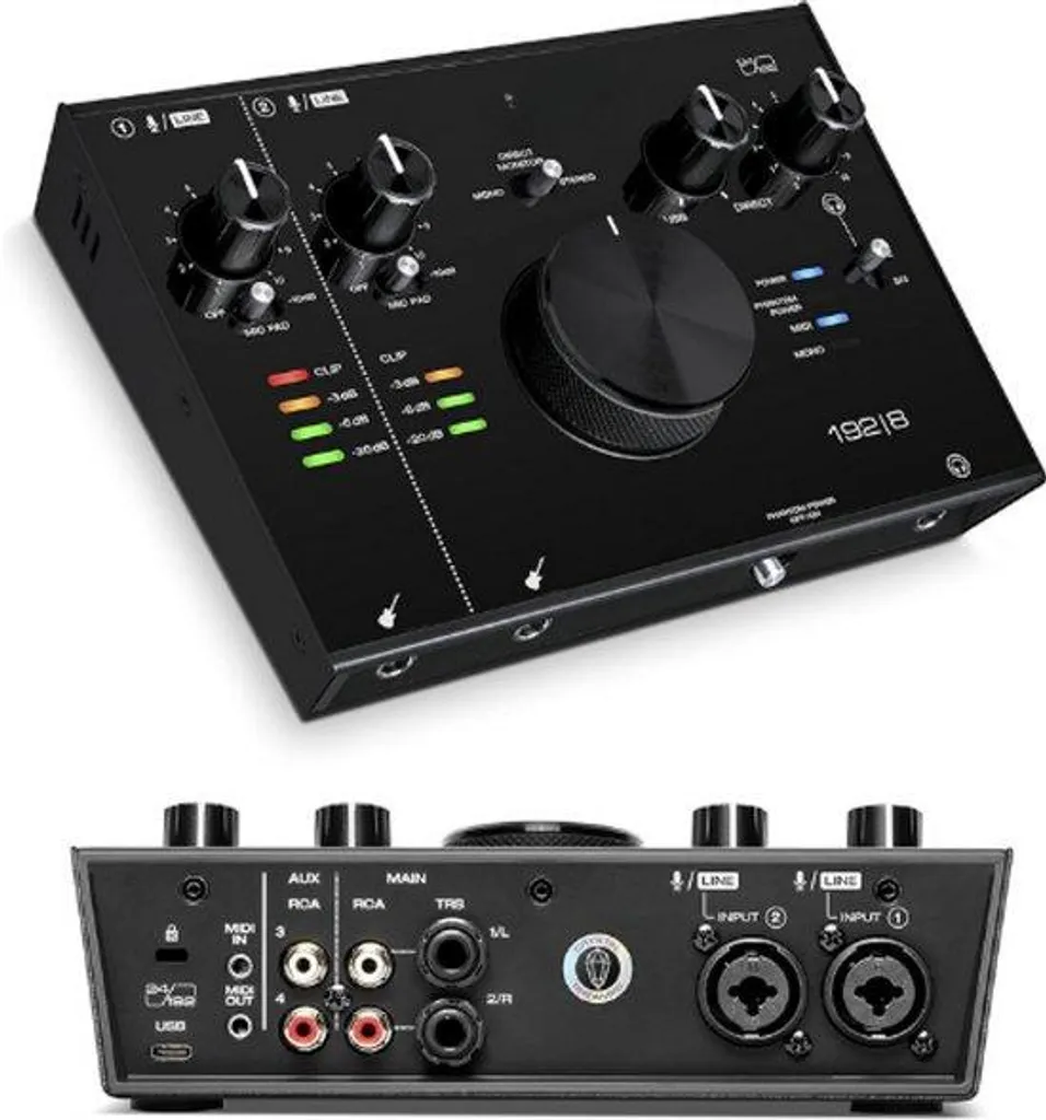 Interface audio-MIDI USB 2 entrées et 4 sorties avec effets de studio