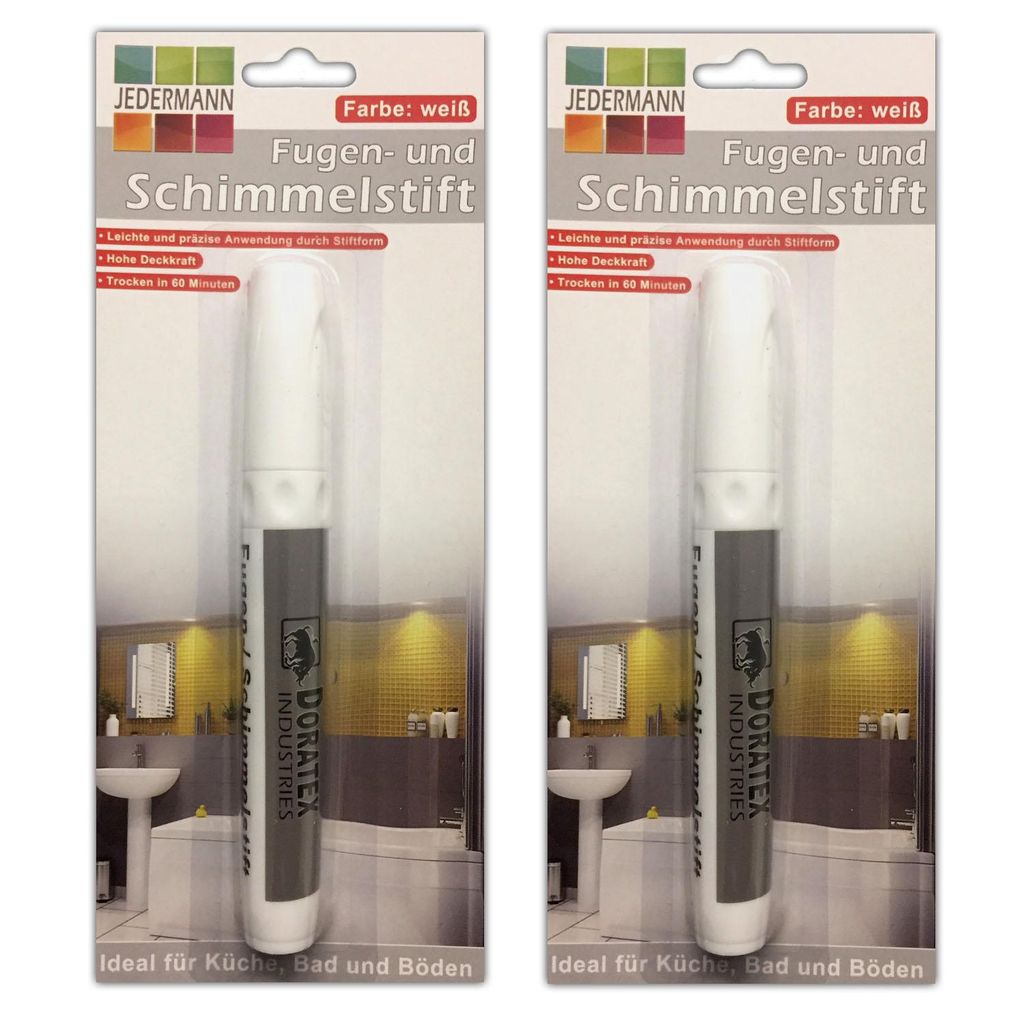 2er Set Fugenstift Schimmelstift Weiß Schimmel Entferner Produktbild 