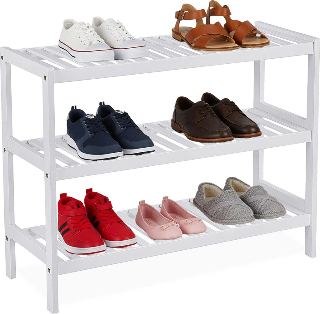 Półka na buty Relaxdays, wys. x szer. x gł.: 55 x 70 x 26 Zdjęcie produktu 