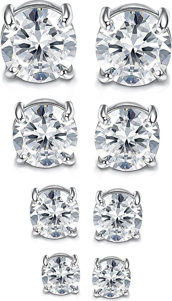 4Paare Edelstahl Magnetische Ohrstecker für Damen Herren Produktbild 