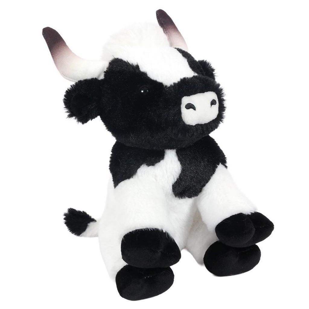 Plüschtier Kuh, 30 cm, schwarz weiß, Kühe Stofftiere Produktbild 